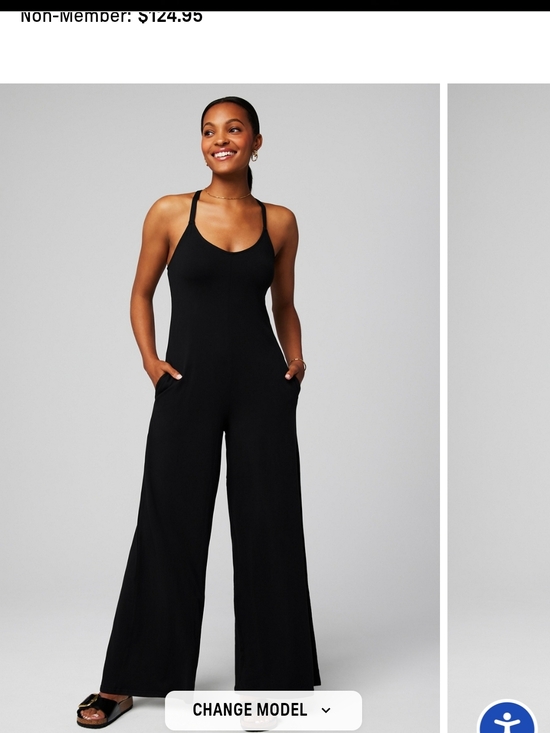 Fabletics Pants - Cloud Jersey Wide Leg Onesie